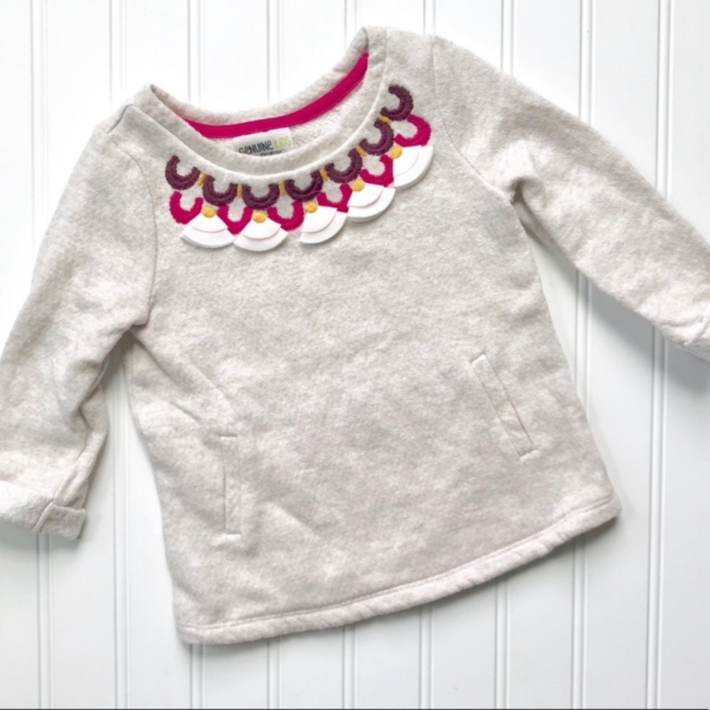 •OshKosh• yoke detail French terry top